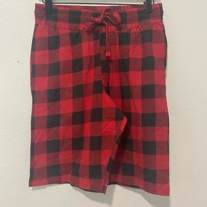 Men’s Sleephero Red Plaid Shorts SZ S